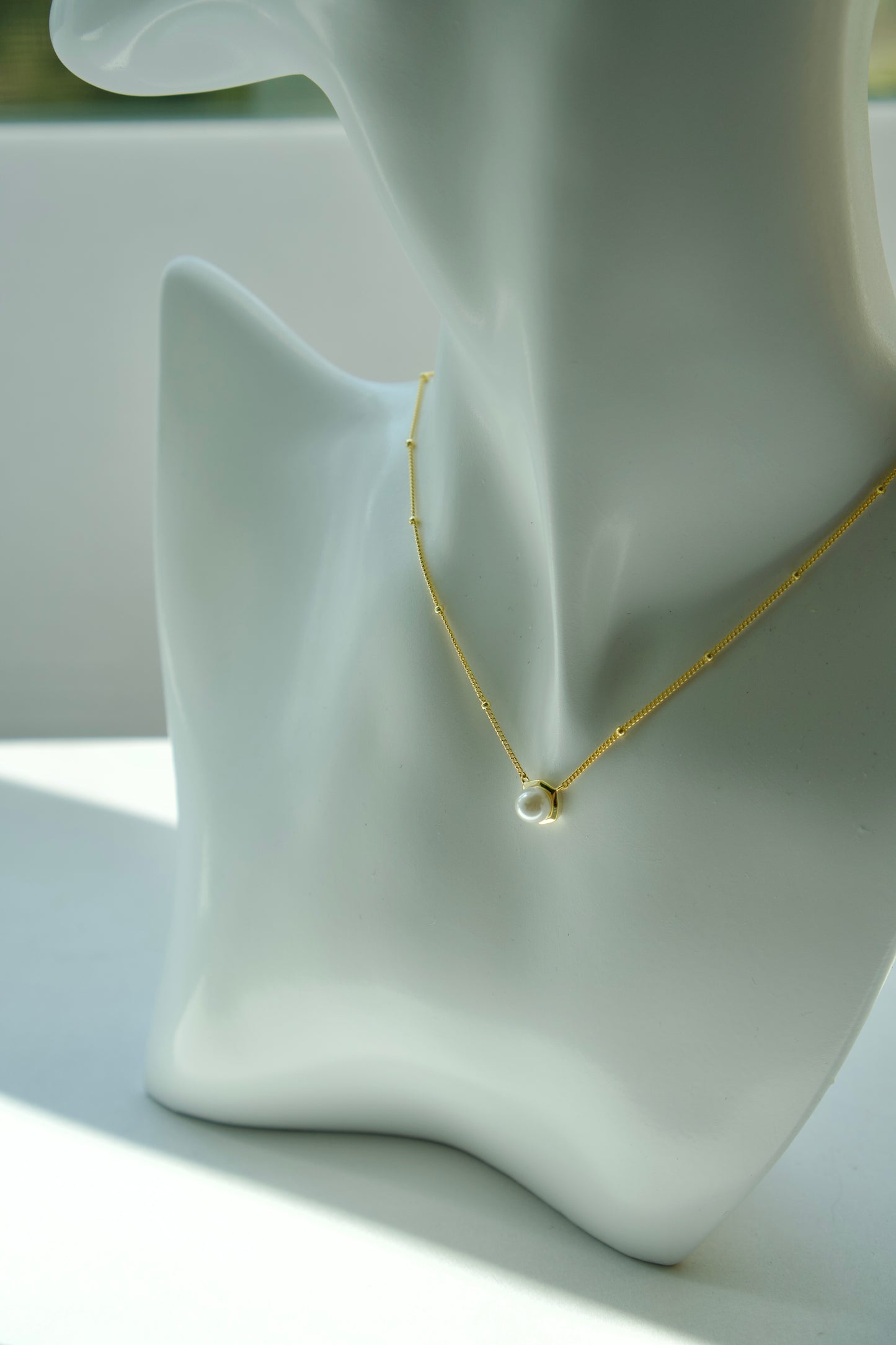 Sweet Pearl Gold Necklace