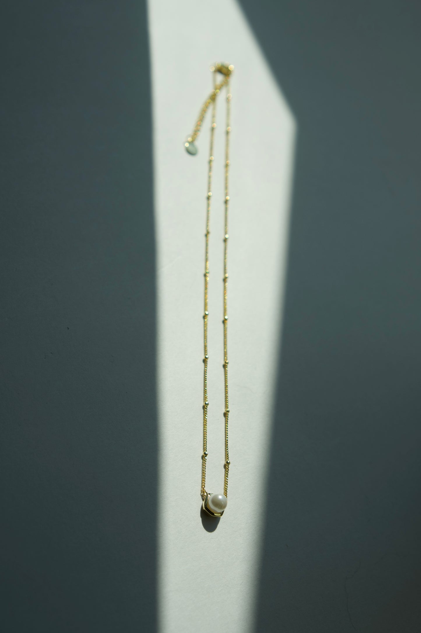 Sweet Pearl Gold Necklace