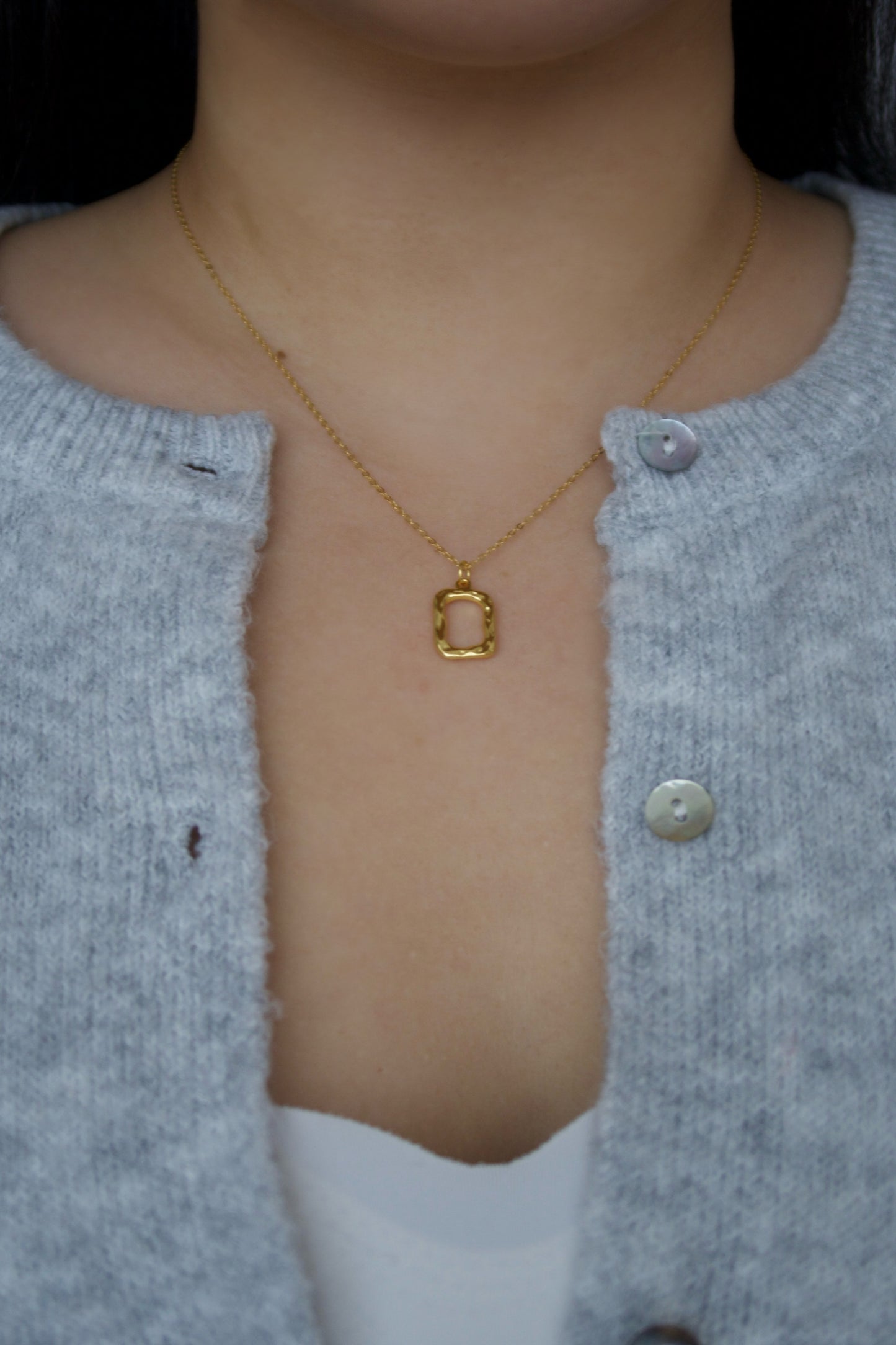 Geo Toast Gold Necklace