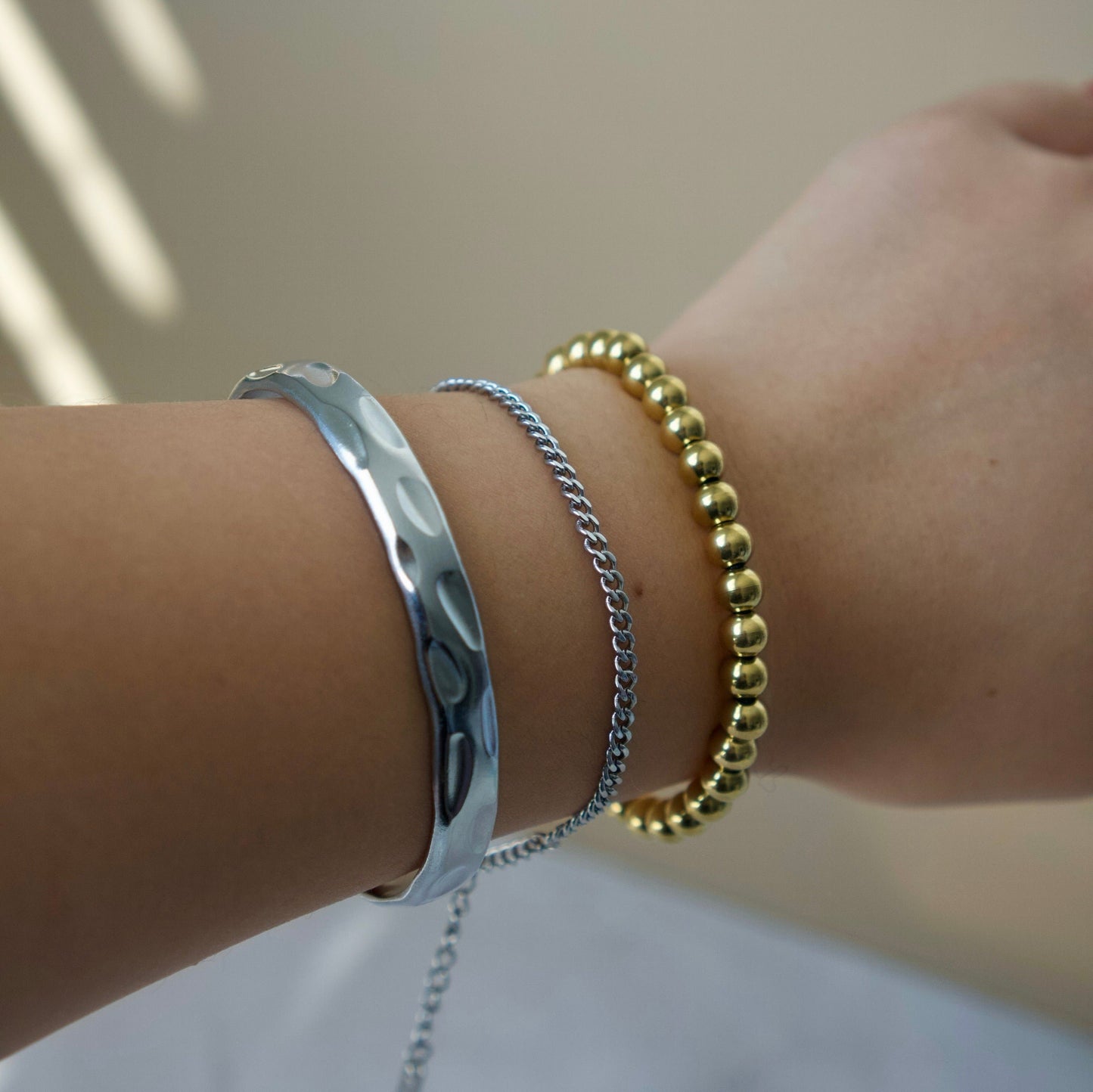 Gold Beaded Bracelet