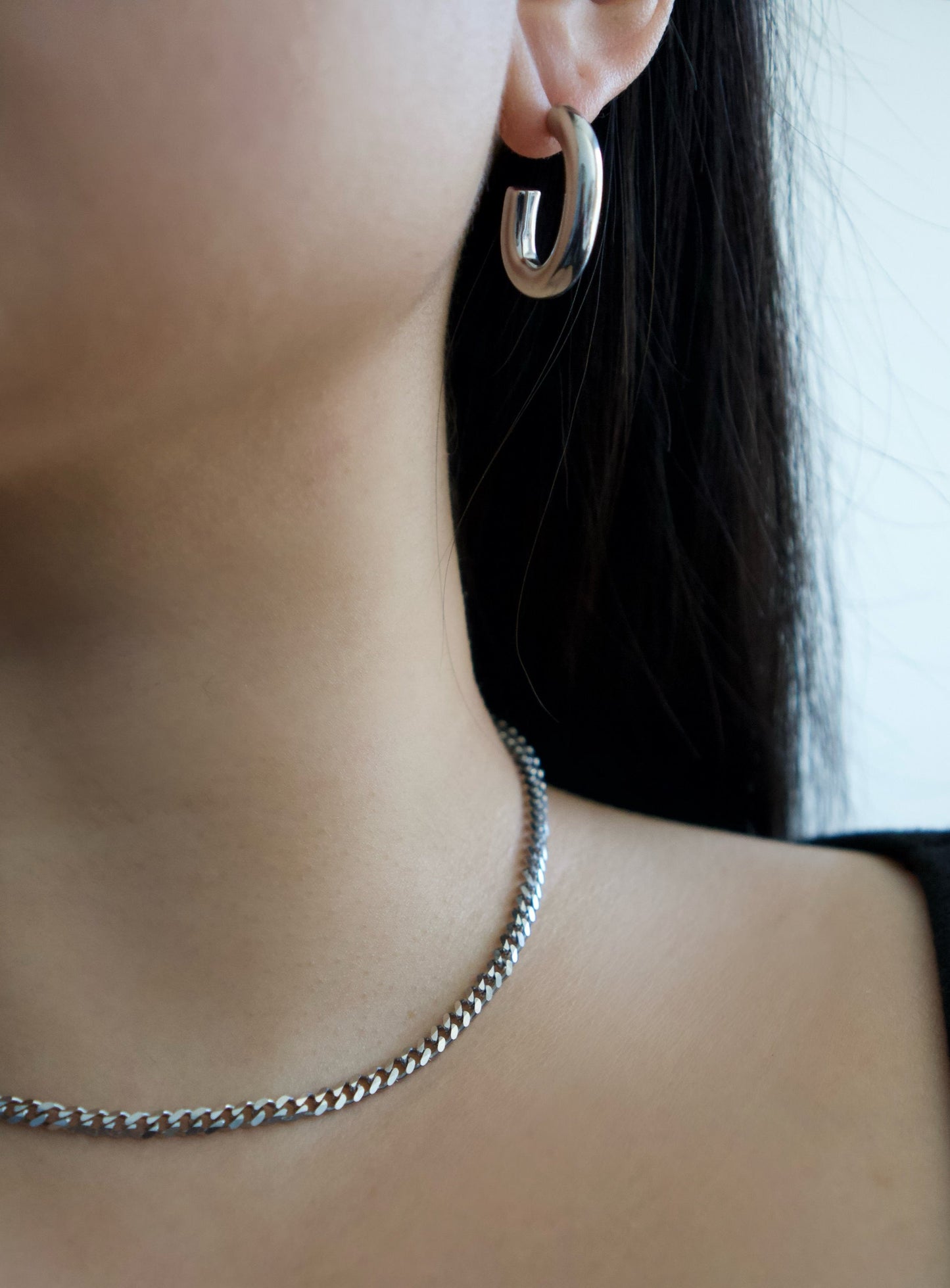Oval Hoop Earrings