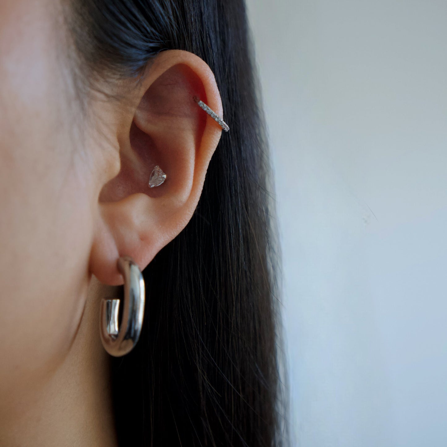 Oval Hoop Earrings
