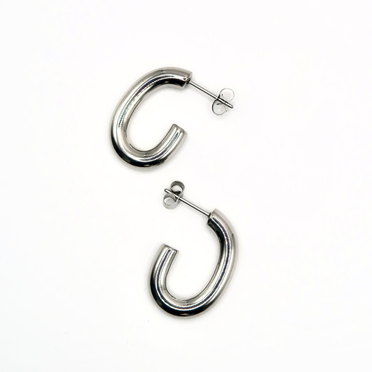 Oval Hoop Earrings