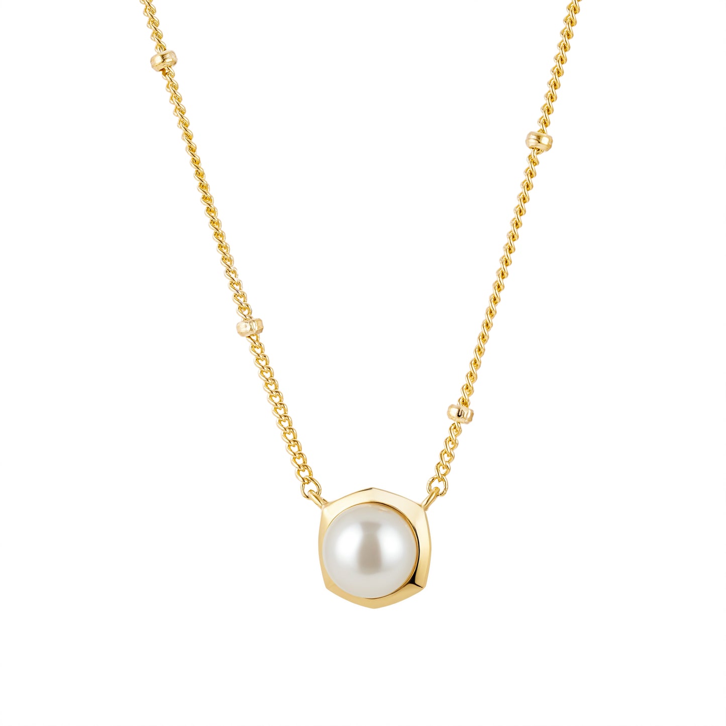 Sweet Pearl Gold Necklace
