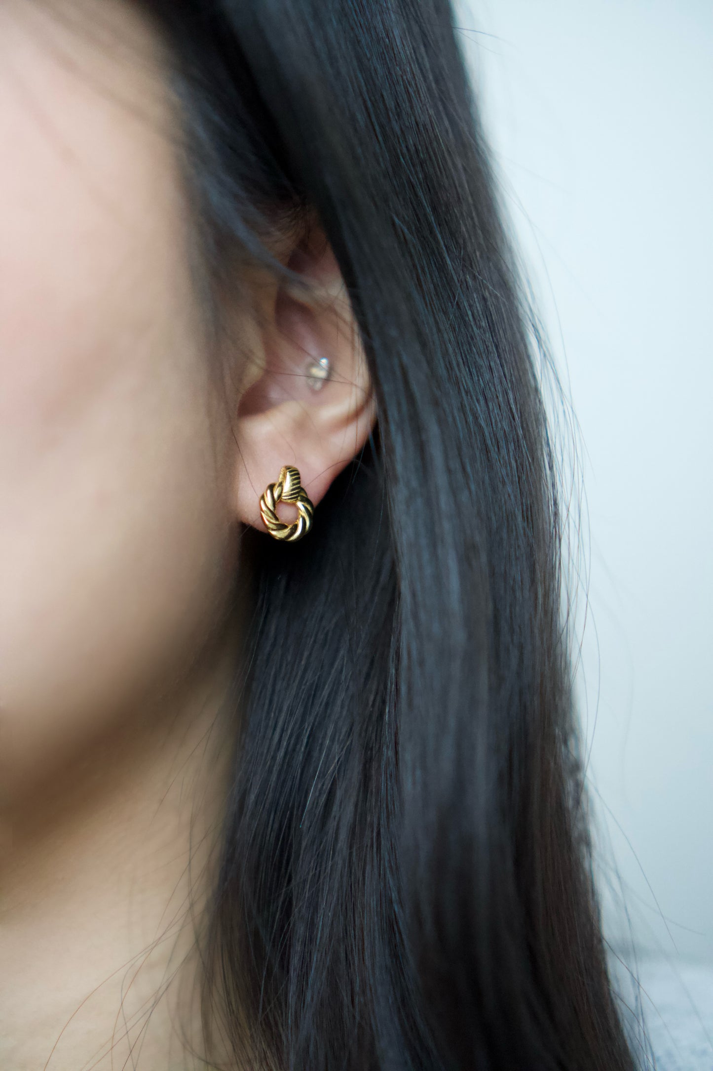 Baby Rounds Gold Earrings