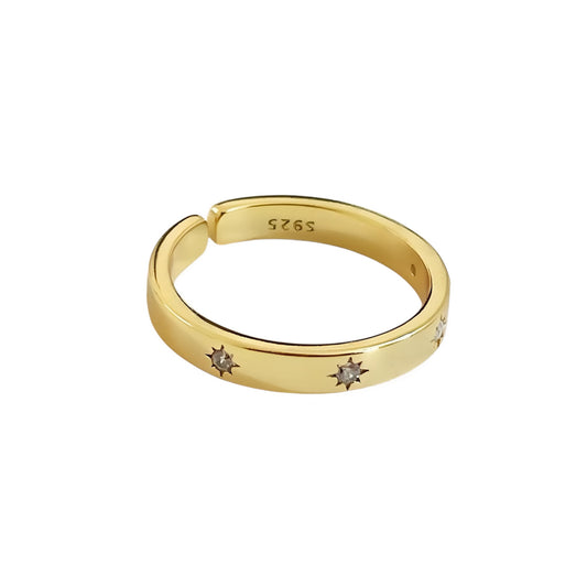 Starlight Gold Band Ring