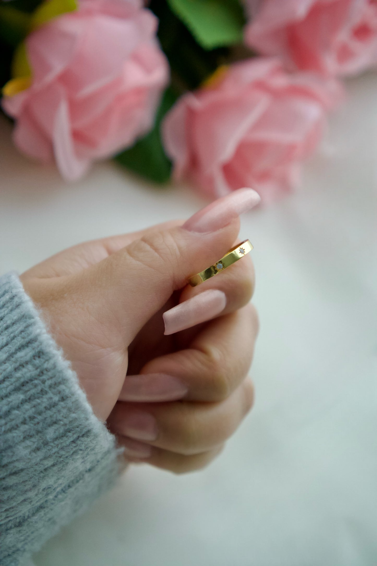 Starlight Gold Band Ring