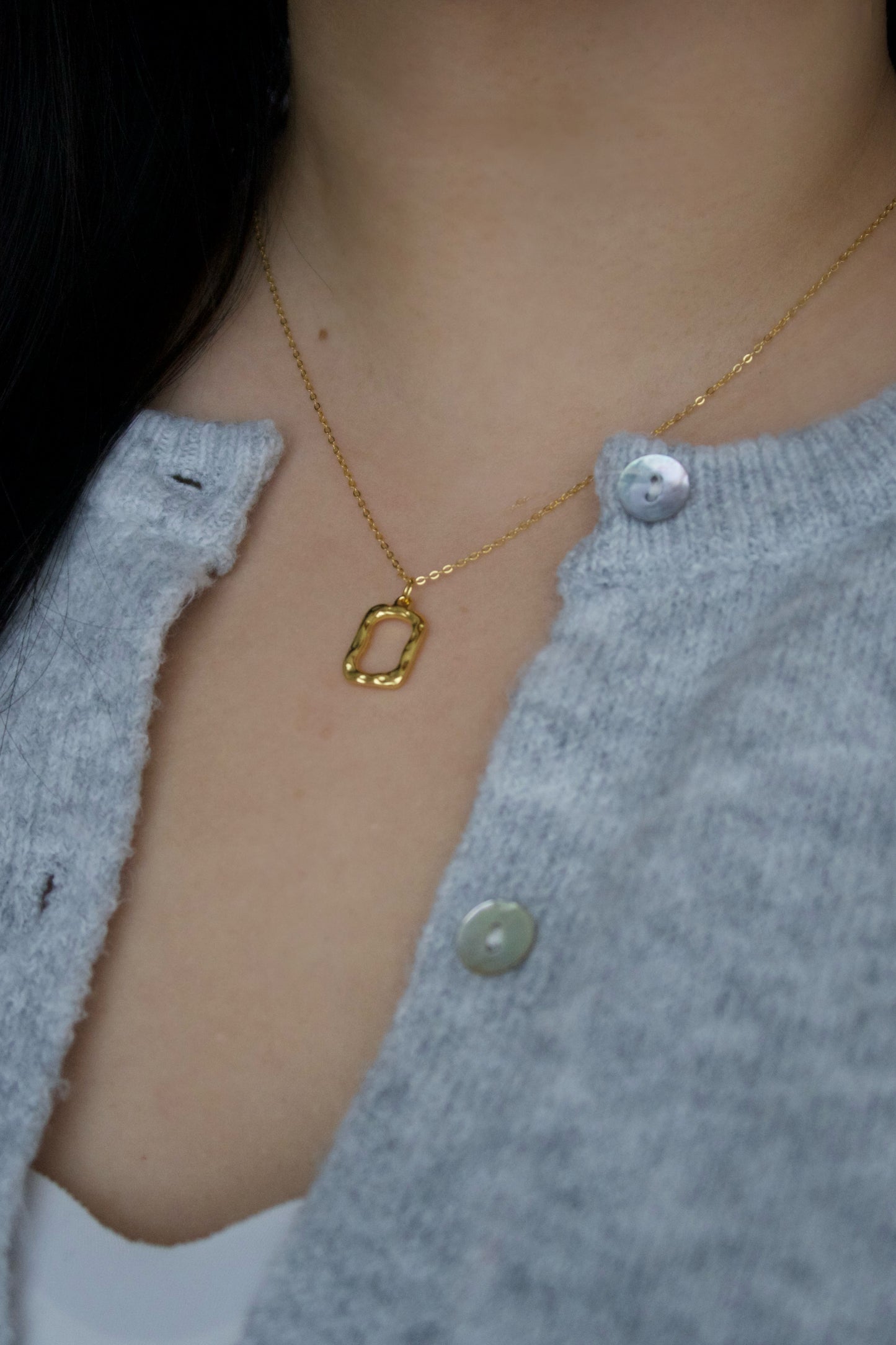 Geo Toast Gold Necklace