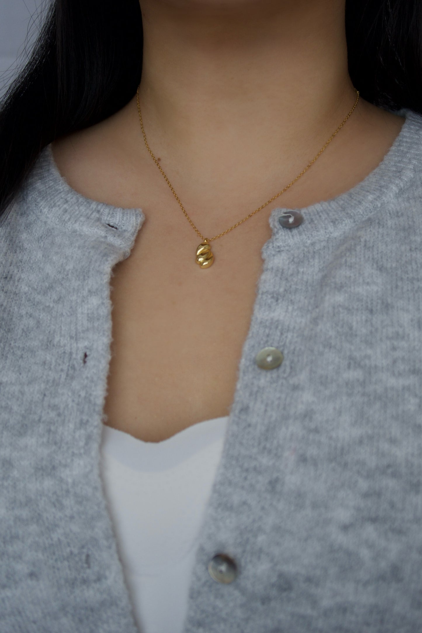 Croissant Gold Necklace