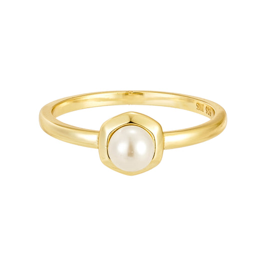 Sweet Pearl Gold Ring